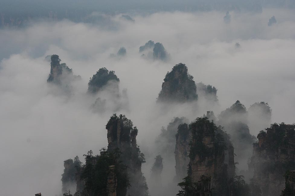 Wulingyuan rock pillars, Zhangjiajie, China