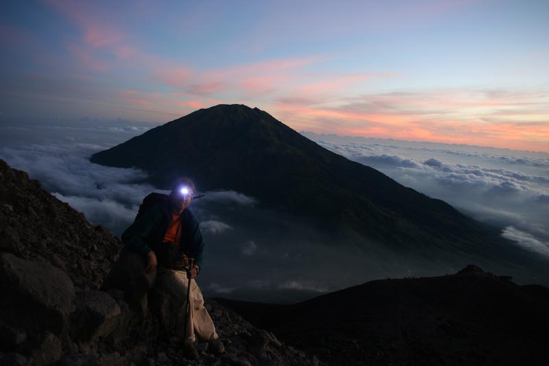 Hiking active Merapi volcano – MOVIE