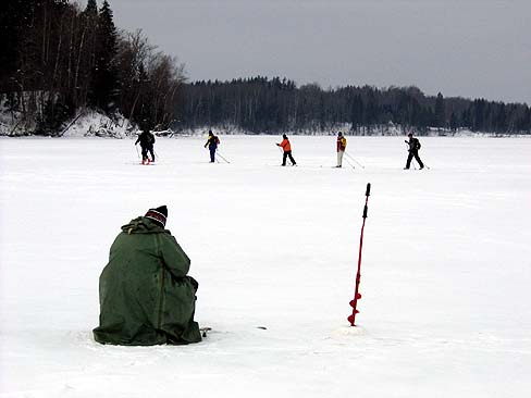 Cross country skiing in Ergli area