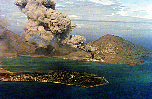Rabaul volcano ash eruption, Papua New Guinea